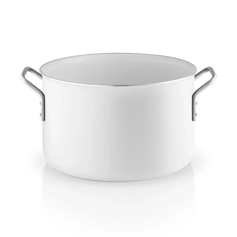 Eva Trio White Line Slip-Let ceramic pot, 3.8 L Today Only
