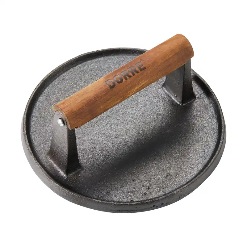 Hally hamburger press Ø17.7 cm, Cast iron-acacia Don’t Miss Out