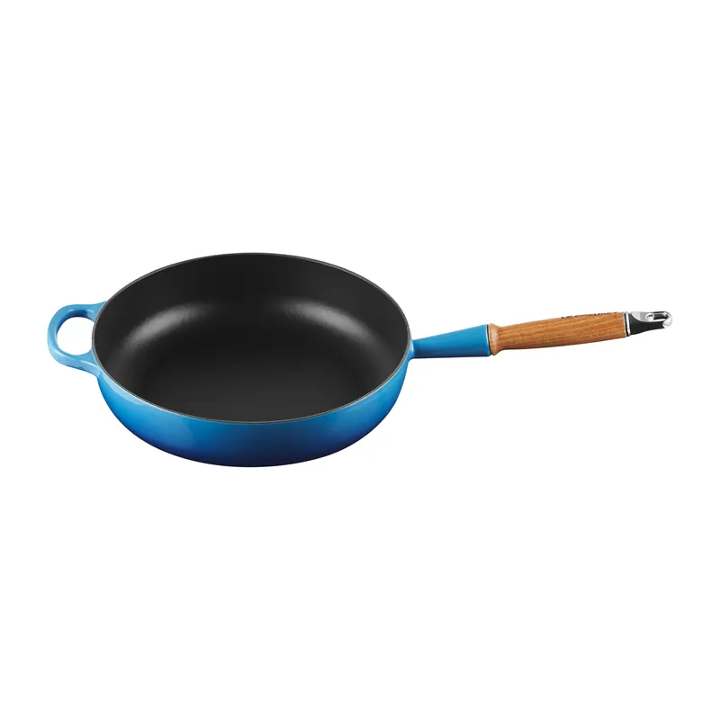 Top Pick Le Creuset Signature sauce pan wooden handle 28 cm, Matte Black