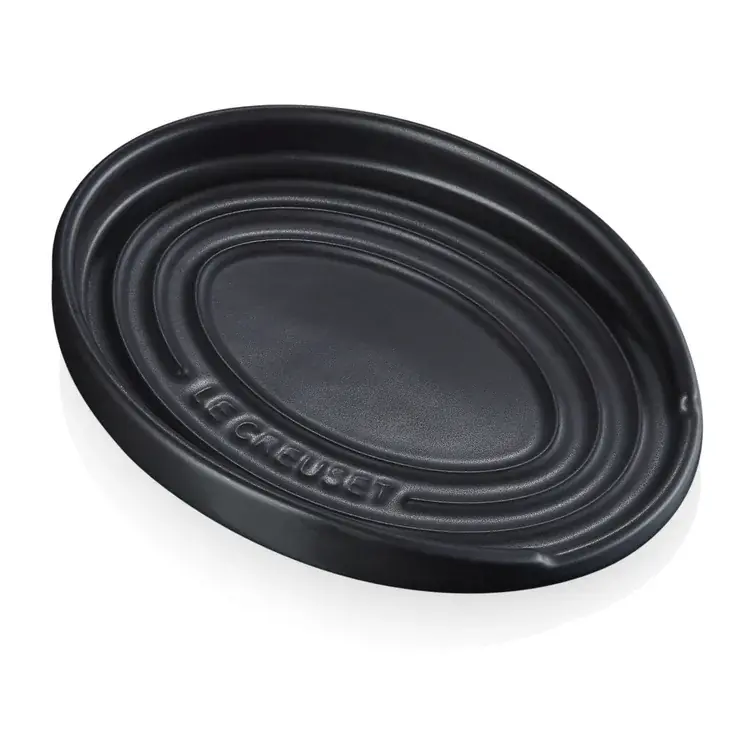 New Arrival Oval holder for serving spoon, Chambray