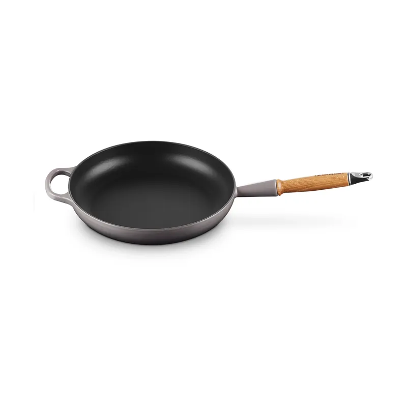 Le Creuset Signature frying pan wooden handle 28 cm, Matte Black Sale