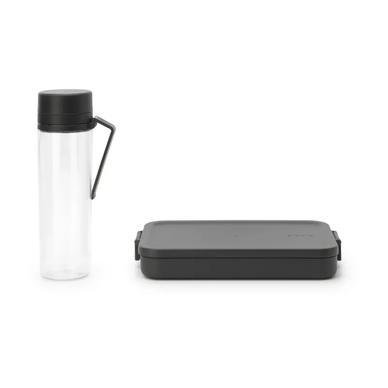 Make & Take break lunch set 2 pieces, Dark grey Weekend Sale