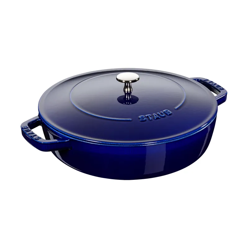 Staub Chistera braising pan cast iron Ø28 cm, Dark blue Deal