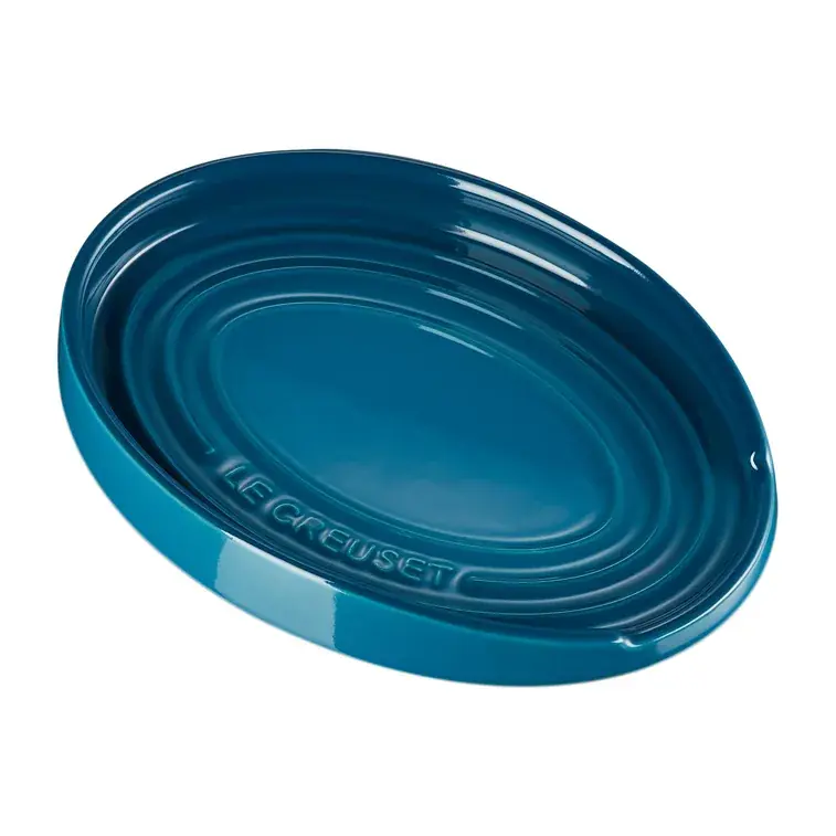 Shop Now Oval holder for serving spoon, Chambray