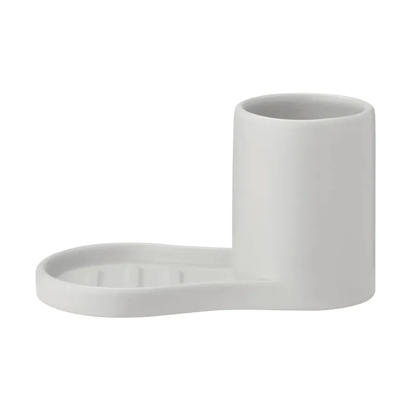 Piro dish brush and soap holder, Black Low Price