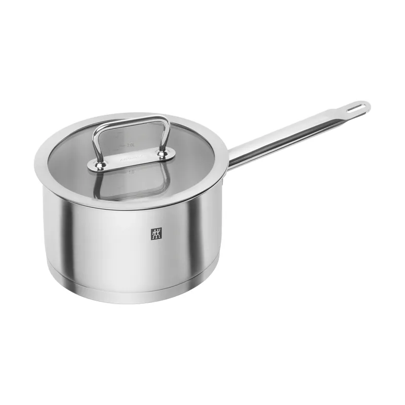 Top Rated Zwilling Pro saucepan with glass lid stainless steel, 1.5 L