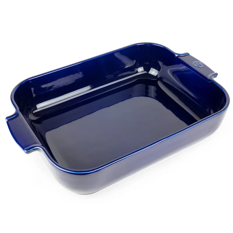 Worldwide Shipping Appolia ceramic dish 40x27 cm, Black