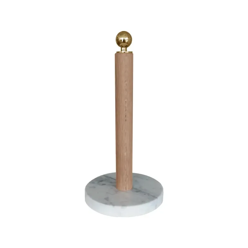 Bulk Order Kitchen roll holder, Black, silver knob