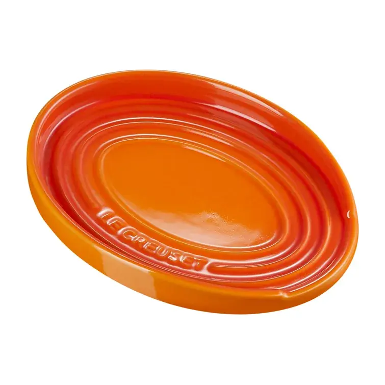 Oval holder for serving spoon, Chambray Best Choice
