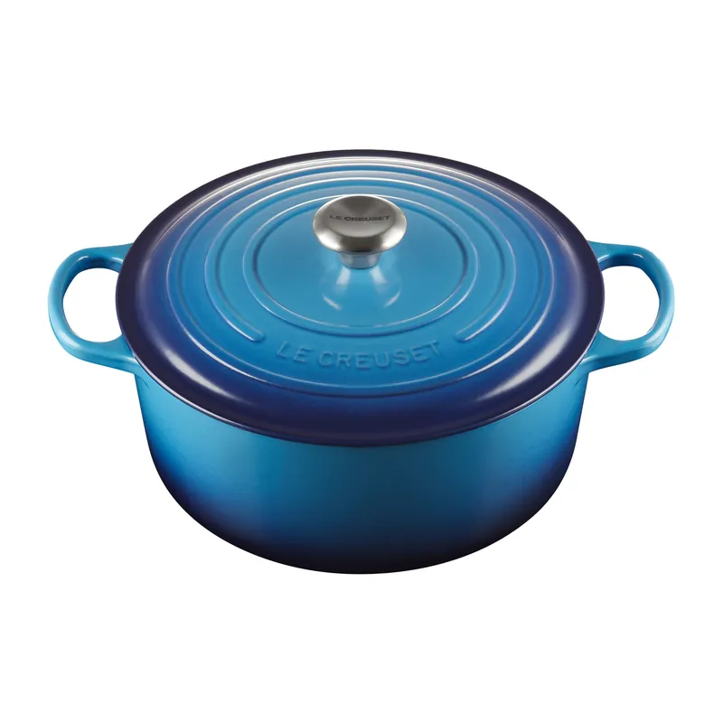 Le Creuset Signature round casserole 6.7 l, Matte black Direct From Manufacturer