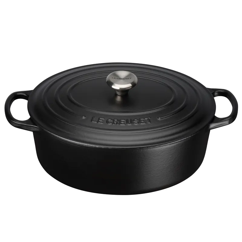 Markdown Le Creuset Signature oval casserole 4.1 l, Black