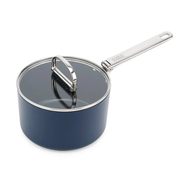 Space non-stick saucepan with lid Ø19 cm, Blue Buy Direct