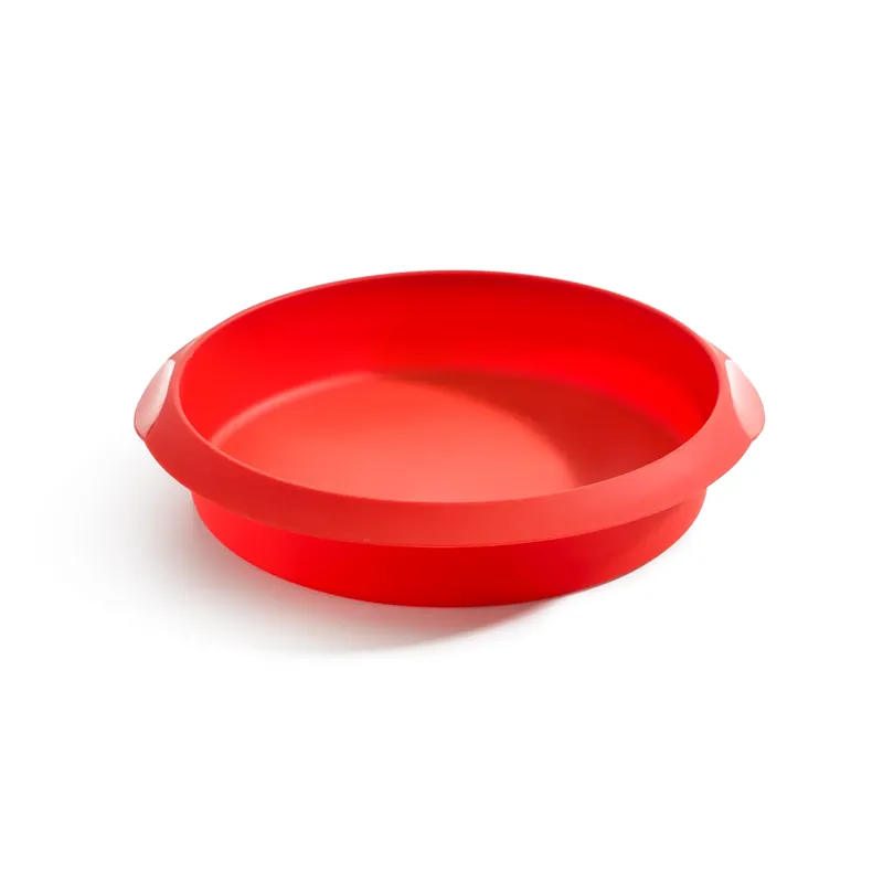 Premium Lékué round cake mold 26 cm, Red
