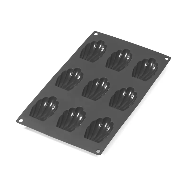 Lékué madeleine mold silicone 9 pcs, Black New Arrival