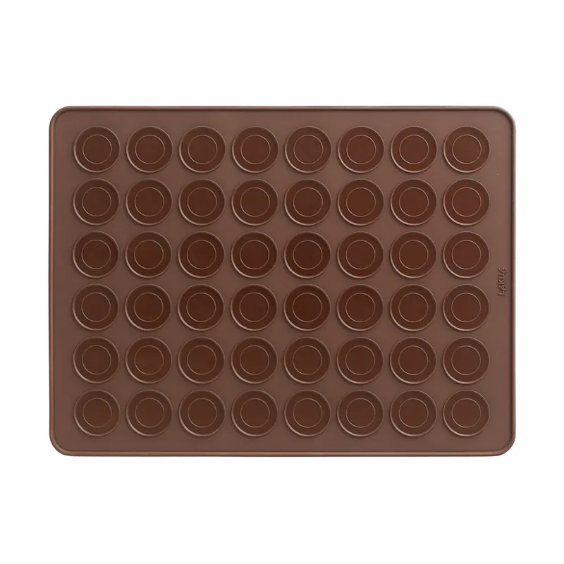 Instant Buy Lékué macarons baking mat silicone 40 cm, Brown