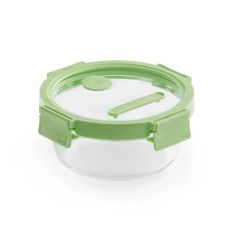 Best Price Lékué round glass lunchbox 0.65 L, Green