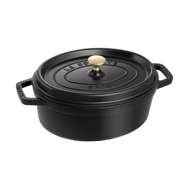 Best Price Staub La Cocotte oval cast iron pot 3.2 L, Graphite gray