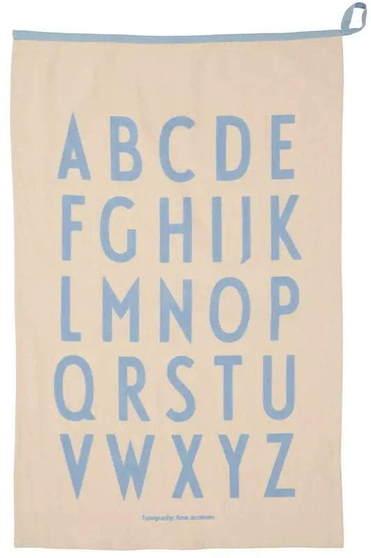 Design Letters Premium classic kitchen towel 50x70cm, ABC-black Certified