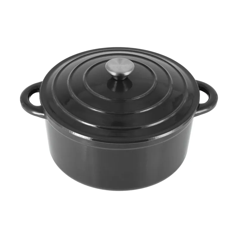 Free Shipping Nordwik cast iron pot round 5 l, Taupe