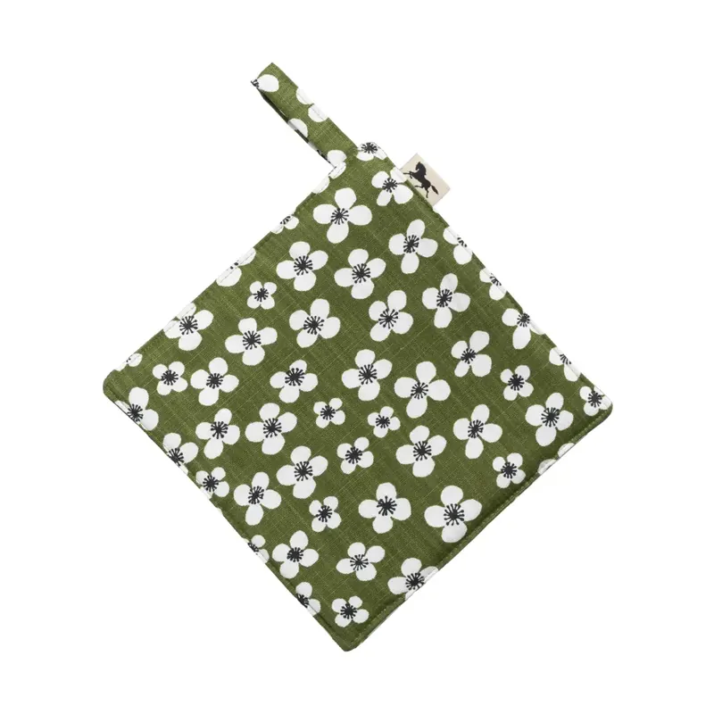 Belle Amie pot holder 23x23 cm, Dark green In Demand