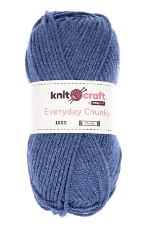 Sale Knitcraft Denim Saxe Everyday Chunky Yarn 100g