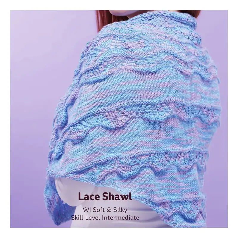 Fresh Stock Knitcraft Lace Shawl Digital Pattern 0109