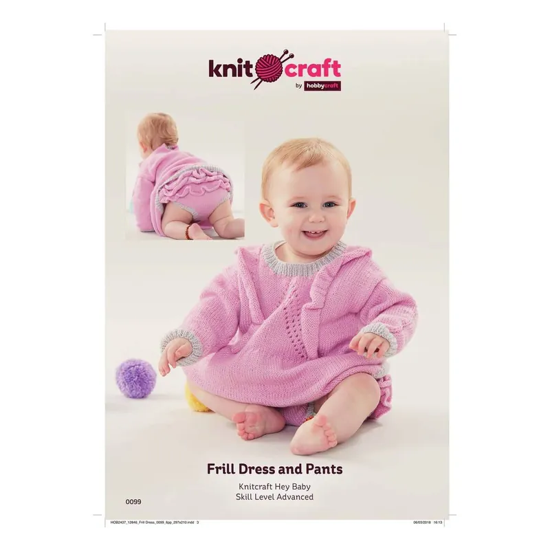 Knitcraft Frill Dress and Pants Digital Pattern 0099 Free Returns