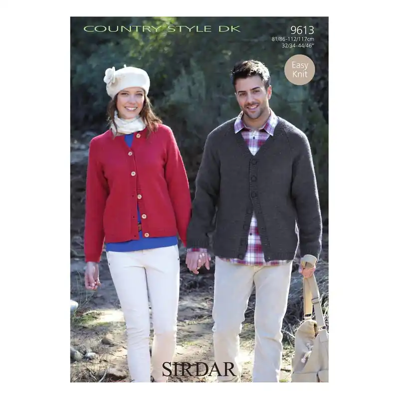 Sirdar Country Style DK Cardigans Digital Pattern 9613 Professional Grade