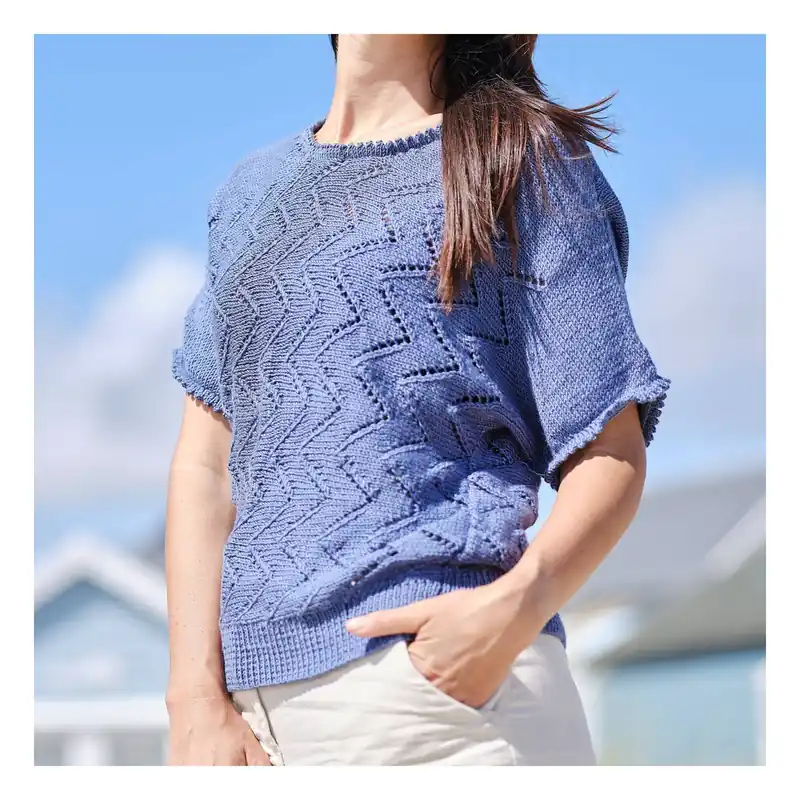 Women's Institute Vintage Zig Zag Top Digital Pattern 0075 Genuine