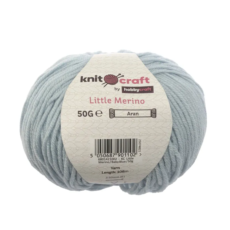 Knitcraft Baby Blue Little Merino 50g Premium