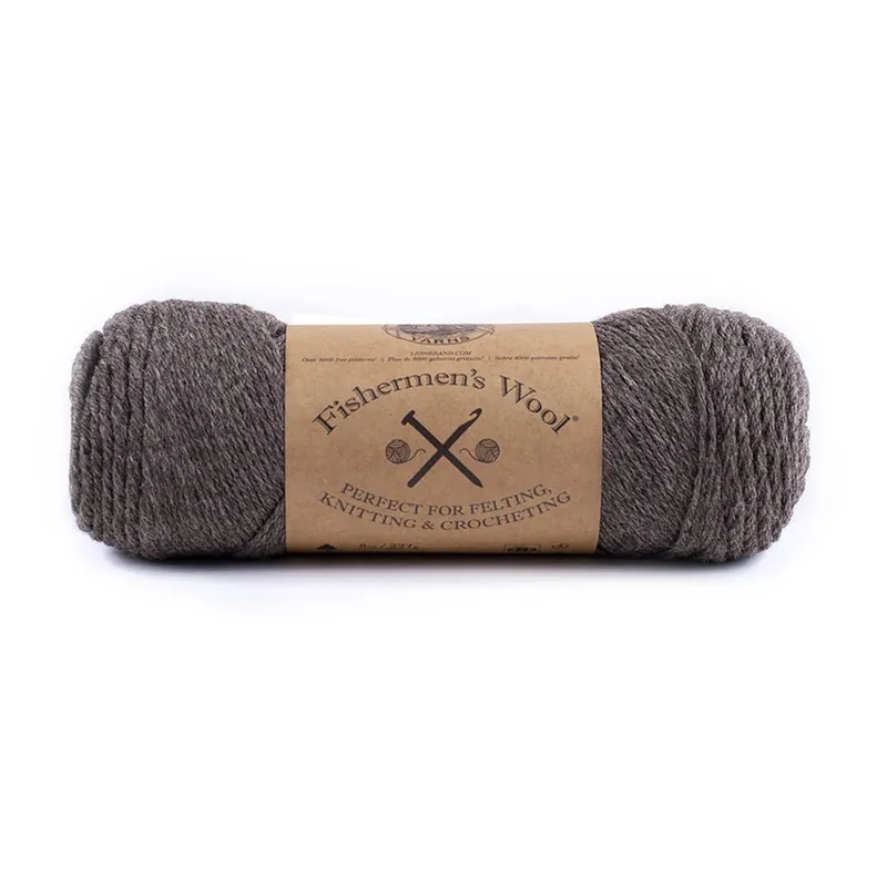Lion Brand Brown Heather Fishermen’s Wool 227g Shop Now