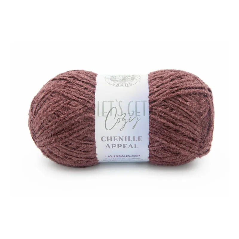 Special Offer Lion Brand Rose Taupe Chenille Appeal 100g