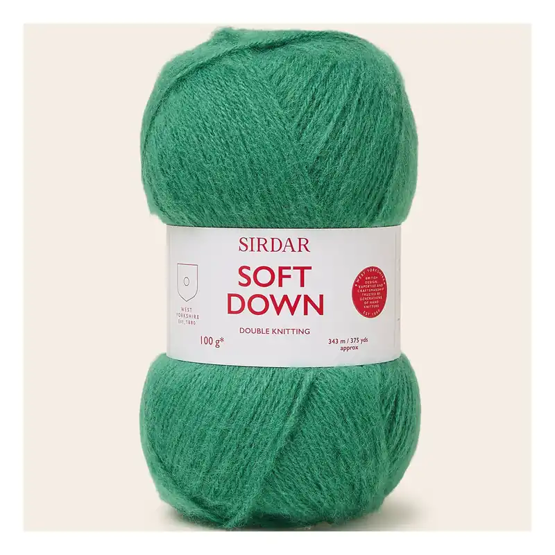 Price Drop Sirdar Mellow Green Soft Down DK 100g