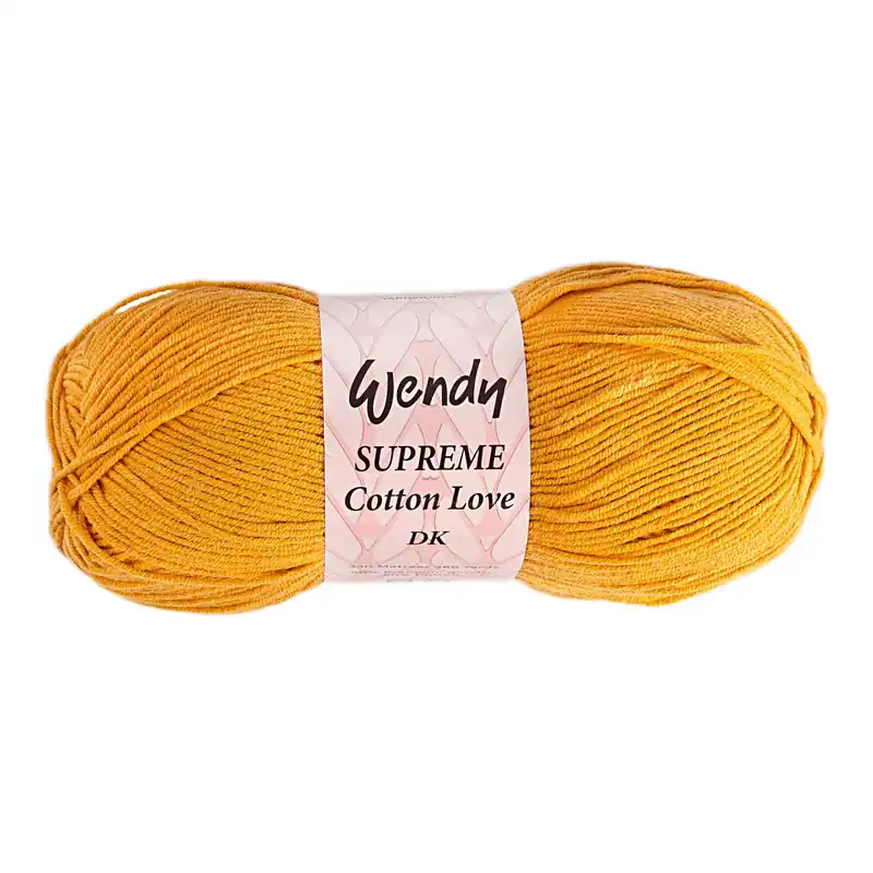 Fresh Stock Wendy Antique Gold Supreme Cotton Love DK Yarn 100g