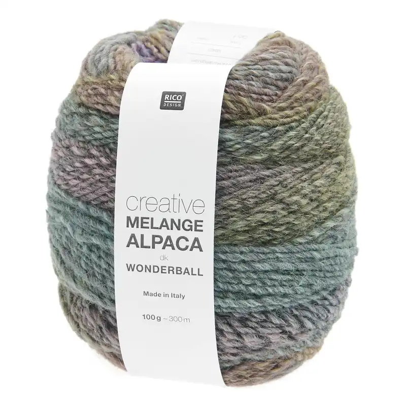 Authentic Rico Creative Pastel Melange Alpaca Wonderball DK 100g