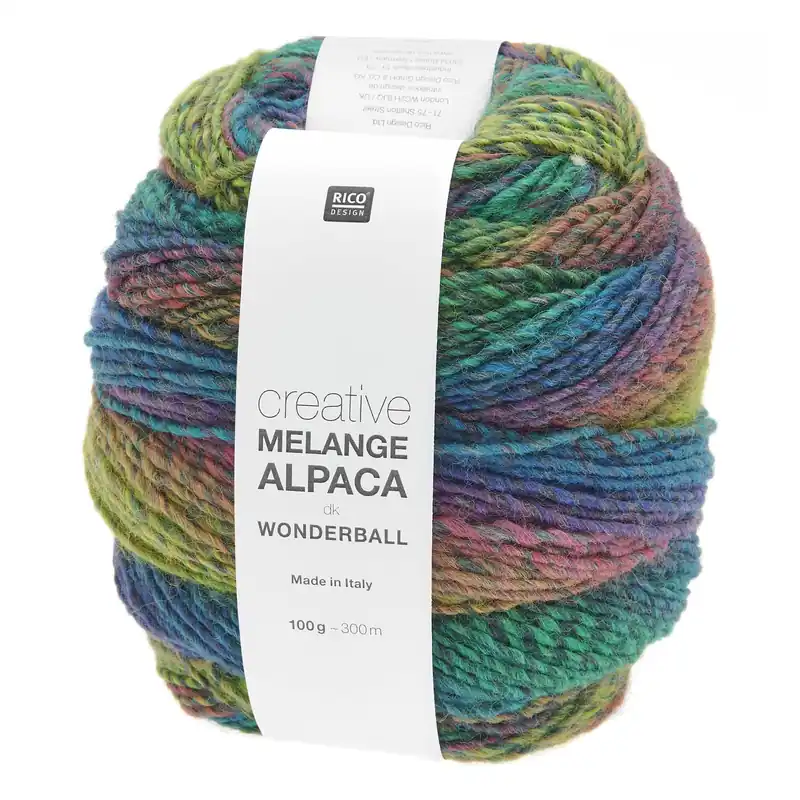 Shop Now Rico Creative Aqua Melange Alpaca Wonderball DK 100g