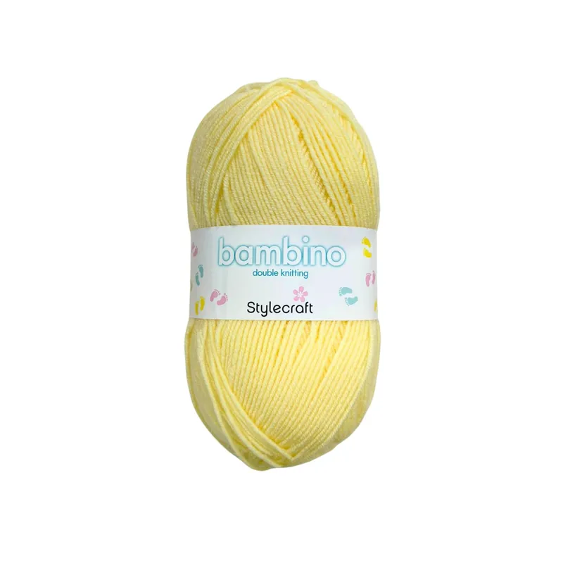 Stylecraft Yummy Yellow Bambino DK 100g Same Day Shipping