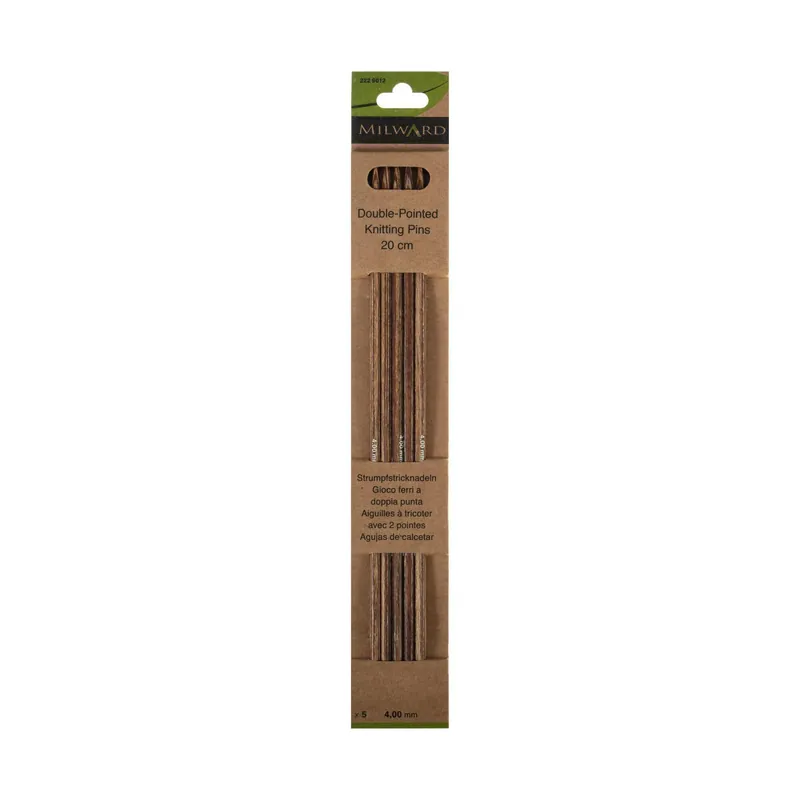 Modern Milward Double-Ended Knitting Needles 4mm x 20cm 5 Pack