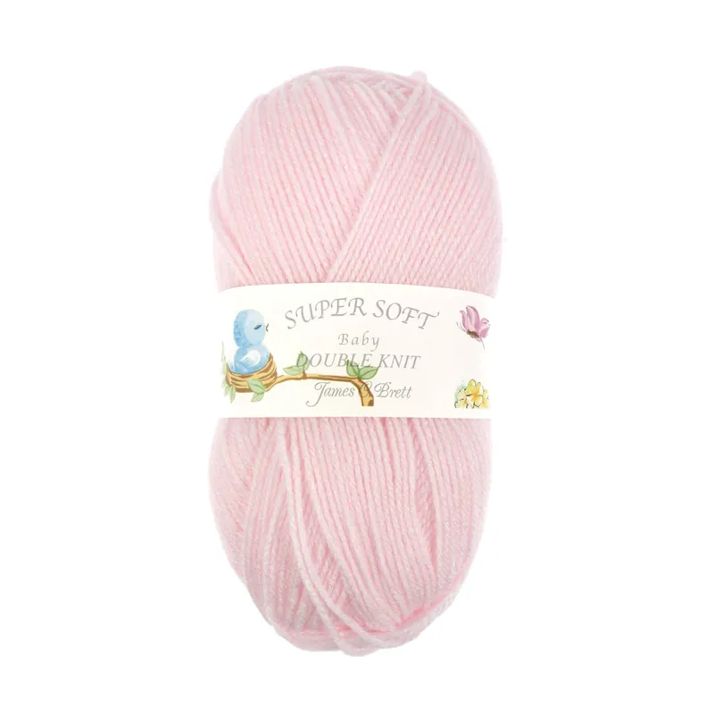 Free Returns James C Brett Baby Pink Baby DK Yarn 100g