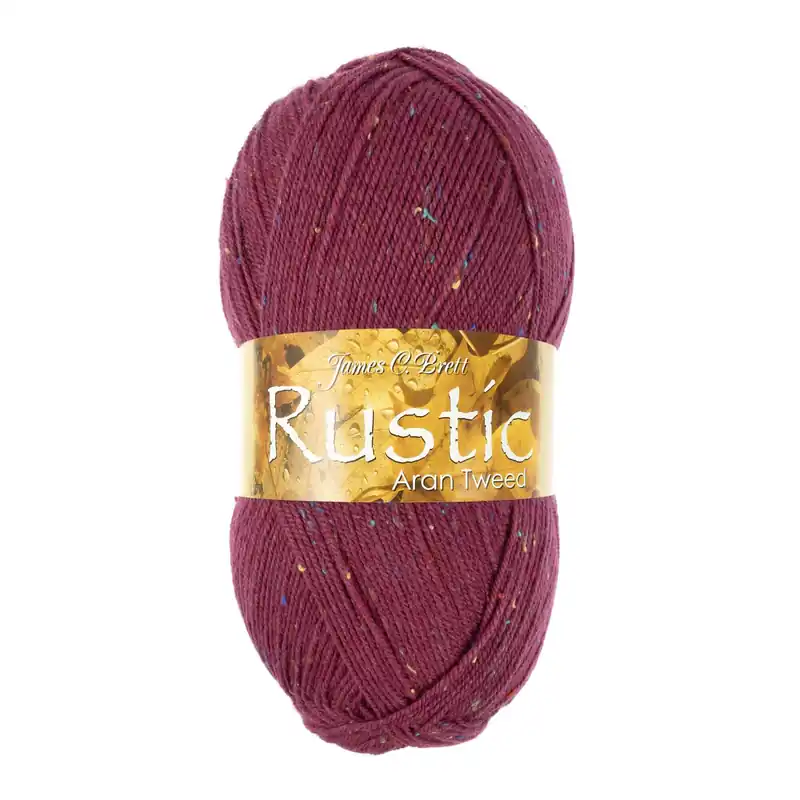 James C Brett Raspberry Rustic Aran Tweed 400g Secure Checkout