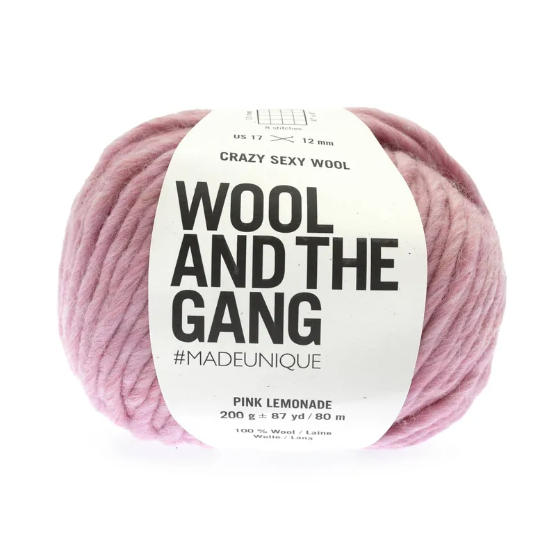 Wool and the Gang Pink Lemonade Crazy Sexy Wool 200g Today Only
