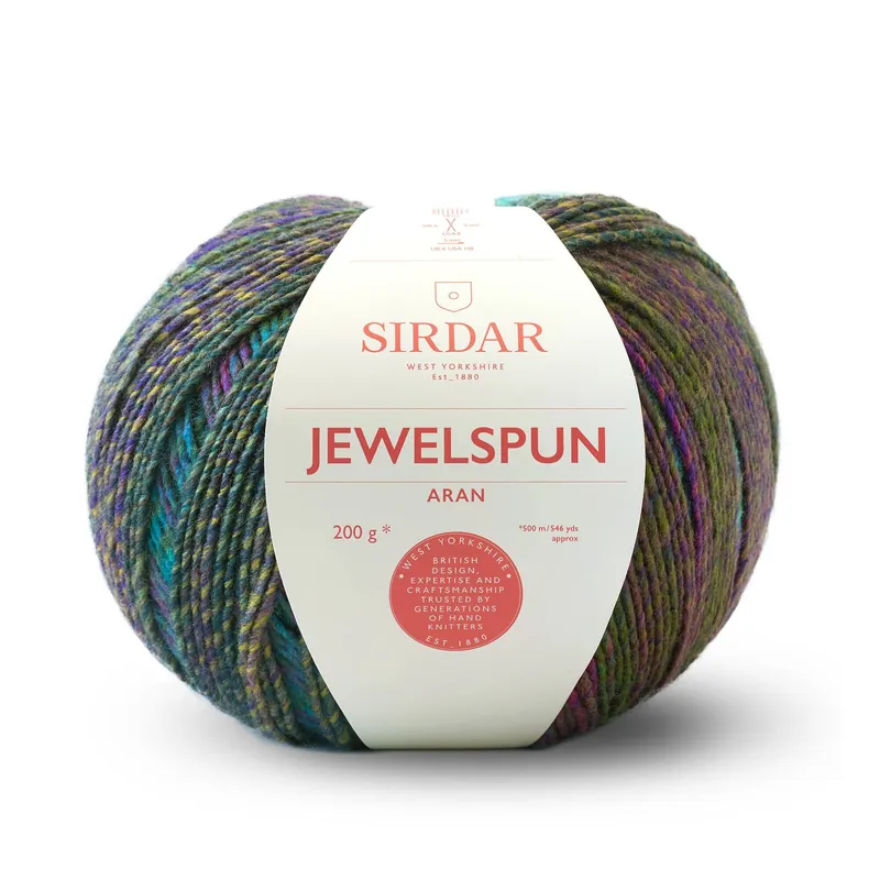 Handmade Sirdar Evening Jade Jewelspun Yarn 200g