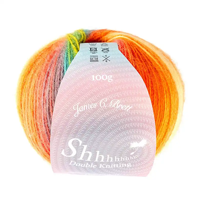 James C Brett Tangerine Surprise Shhh DK Yarn 100g Express Delivery
