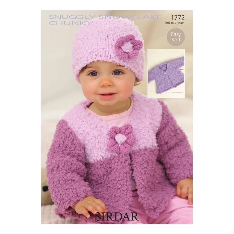 Sirdar Snuggly Snowflake Chunky Cardigan Digital Pattern 1772 Fan Favorite