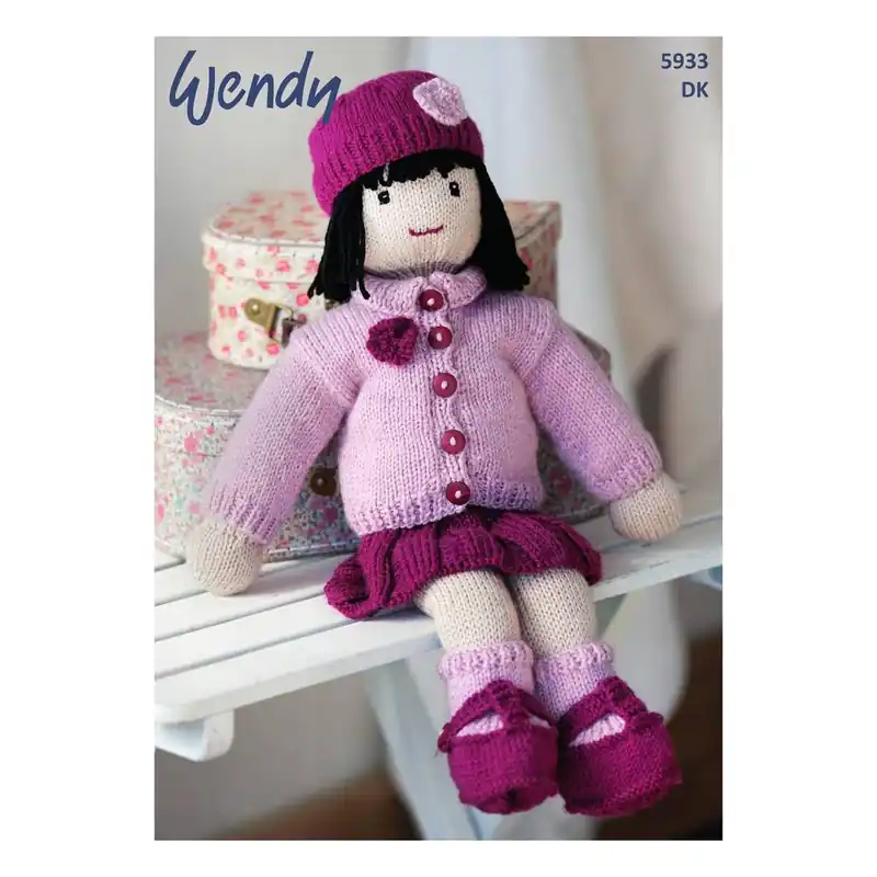 Buy Direct Wendy Merino DK Doll Digital Pattern 5933