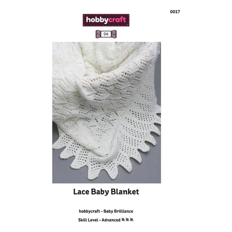 Baby Brilliance Lace Baby Blanket Digital Pattern 0017 Markdown