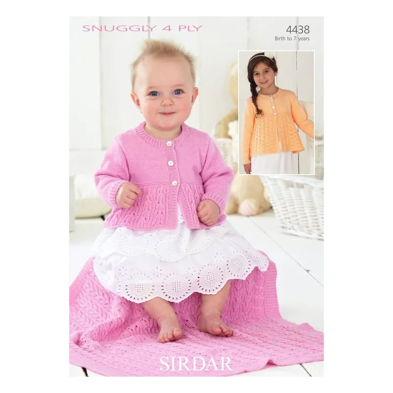 Place Order Sirdar Snuggly 4 Ply Cardigan and BlanketDigital Pattern 4438
