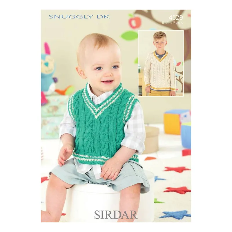Free Shipping Sirdar Snuggly DK Tank Top and Sweater Digital Pattern 4529