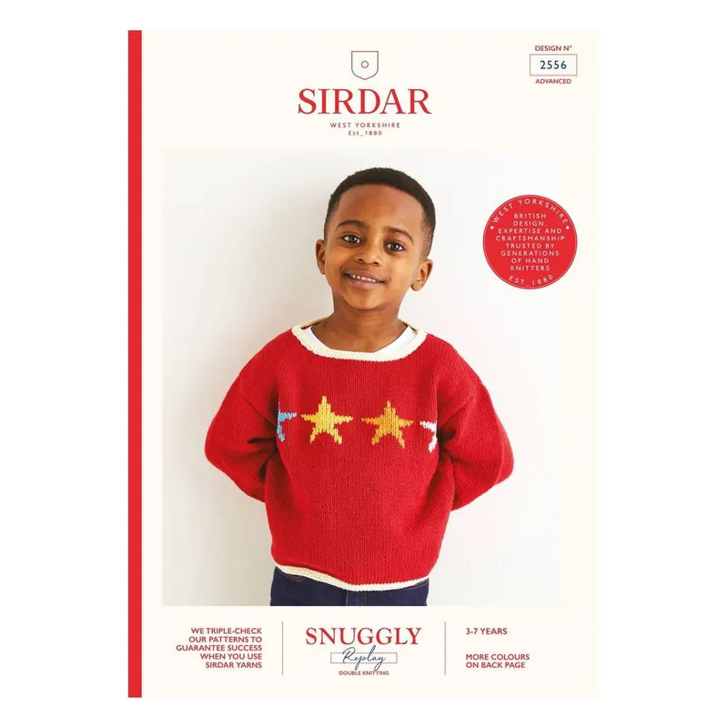Sirdar Snuggly Replay Star Jumper Pattern 2556 Wholesale
