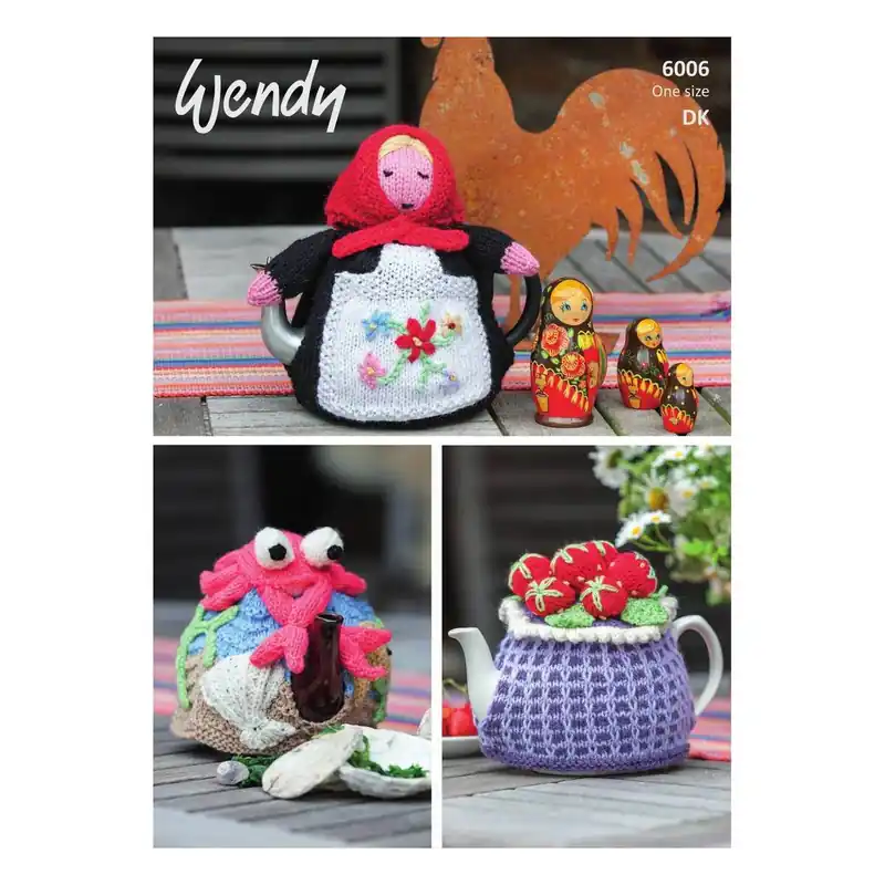 Top Rated Wendy Mode DK Tea Cosies and Babushka Doll Digital Pattern 6006